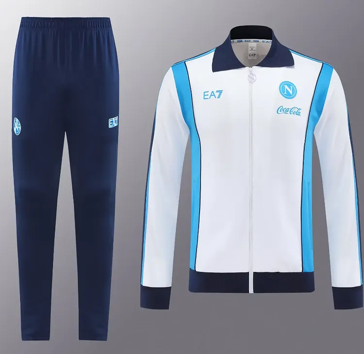 Napoli's full white kit for the 2025-26 season