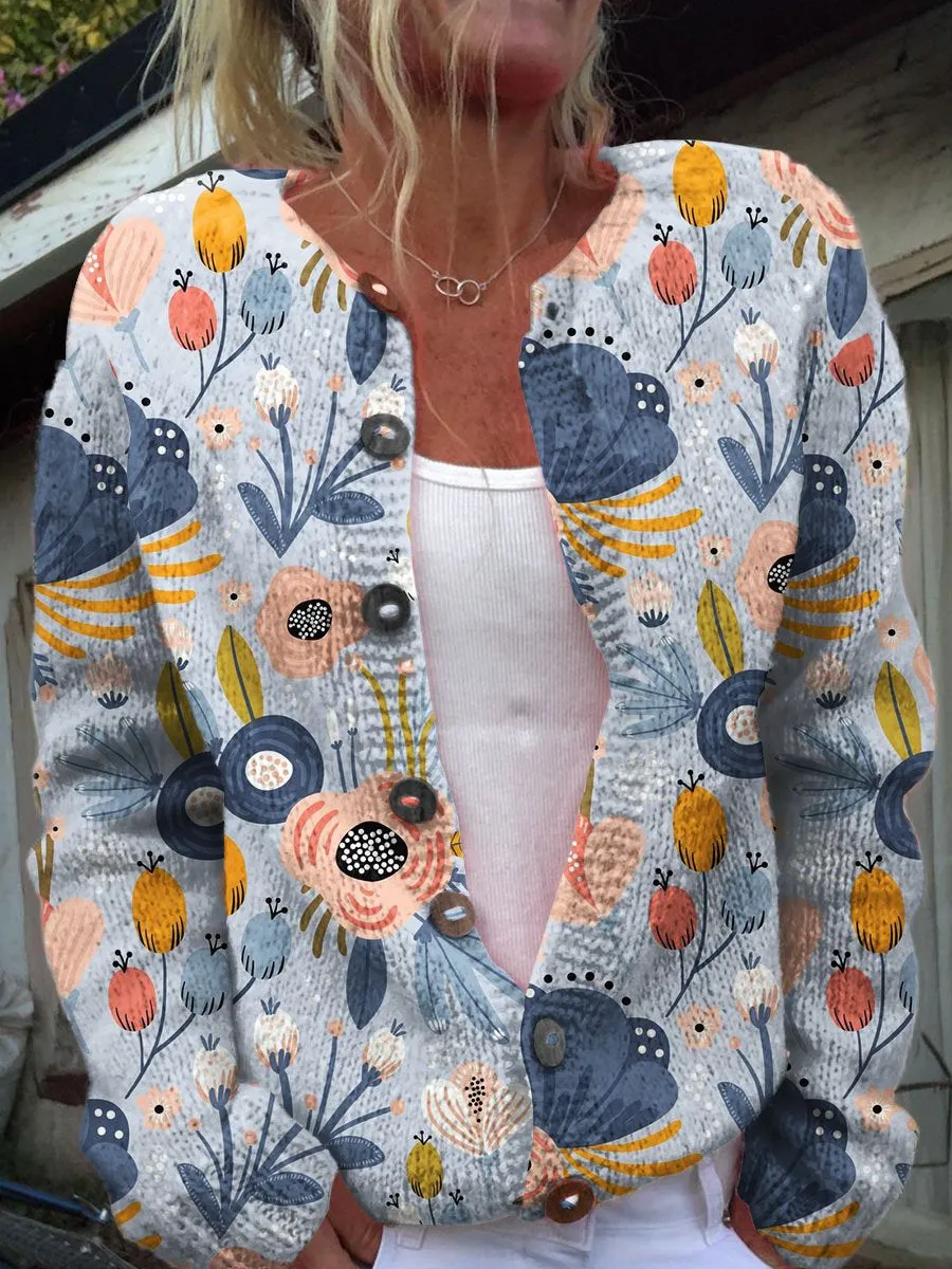 Floral Sweater