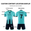 Wholesale Soccer Jersey Set Customised Digital Printing Automated Cutting for Adults Jersey Uniform