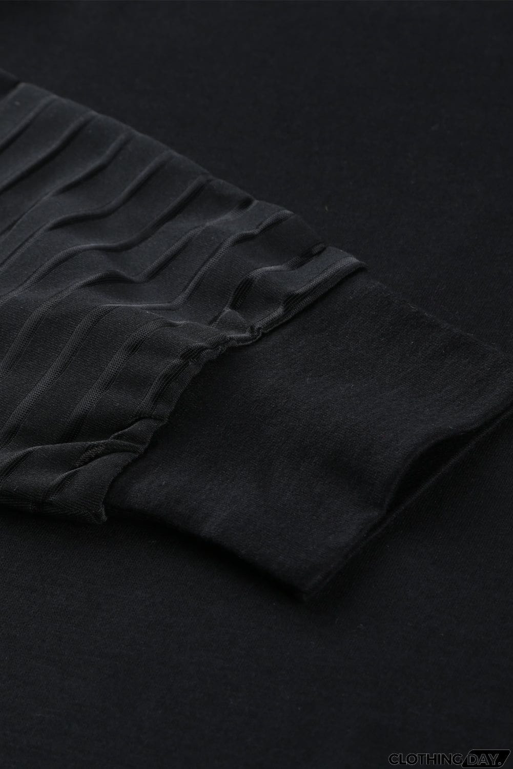 Sheer Stripe V-Neck Top