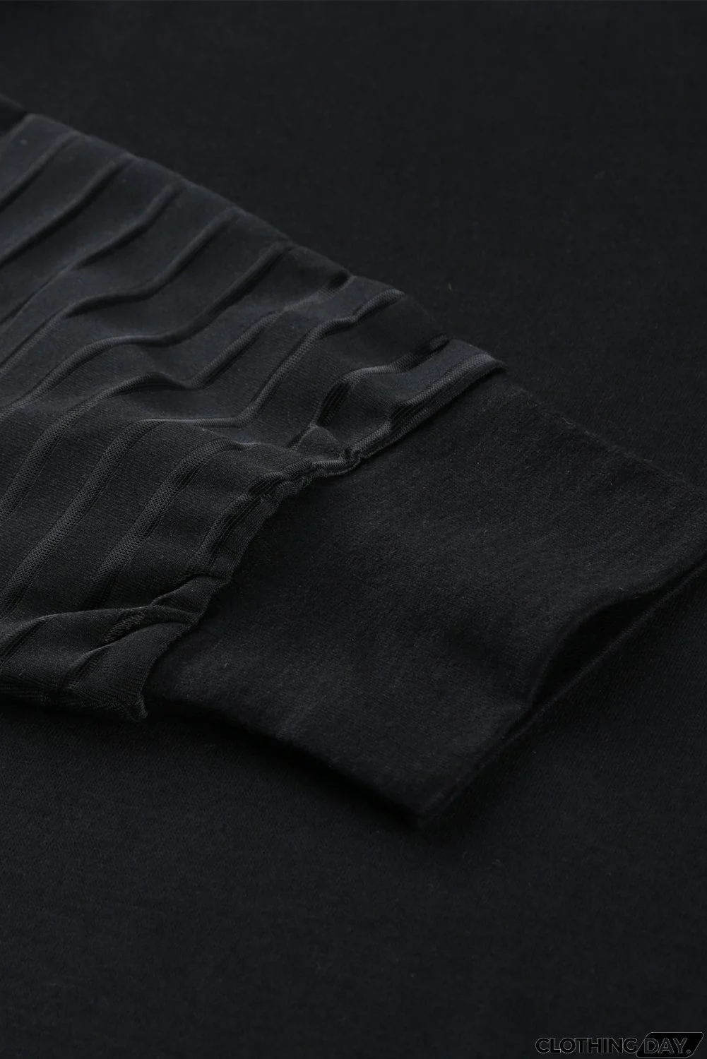 Sheer Stripe V-Neck Top