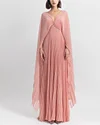 Pleated Chiffon Dress