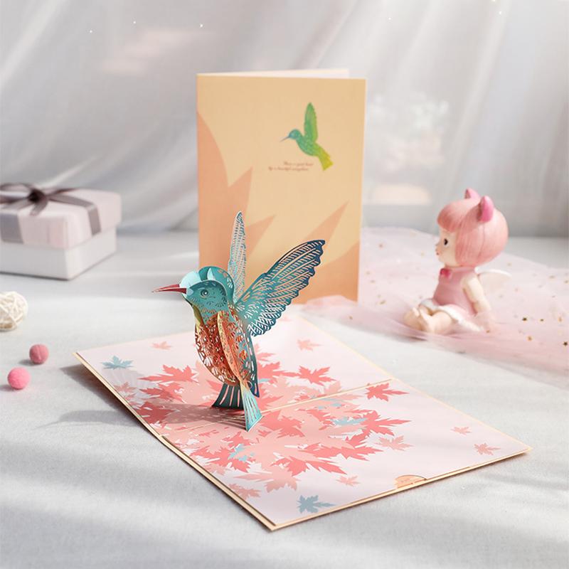 Hummingbird 3D Card | 168DEAL