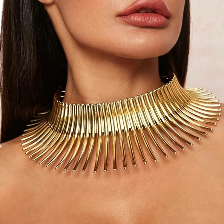 Party Metal Flower Alloy Clavicle Necklaces