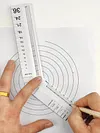 Multifunctional Folding Geometric Drawing Ruler Line Circular Drafting Tool