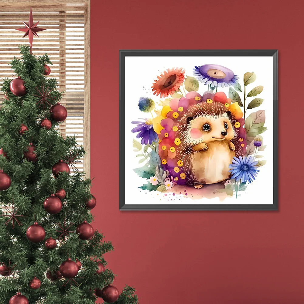 Full Round Diamond Painting 30*30cm - Hedgehog