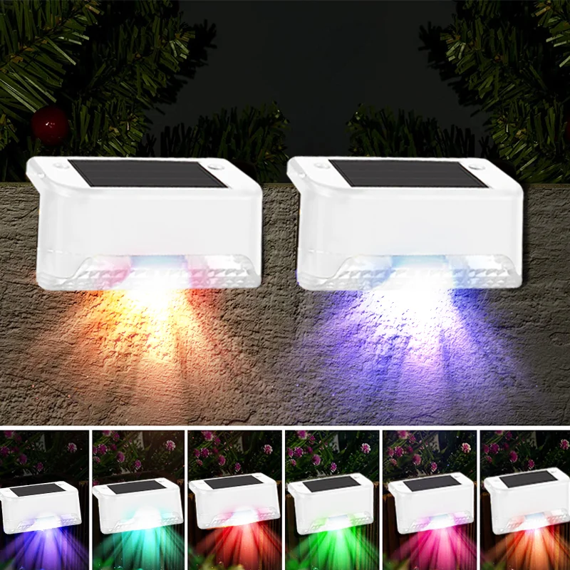 SAKER&reg; Solar Deck Lights Outdoor 4 Pack