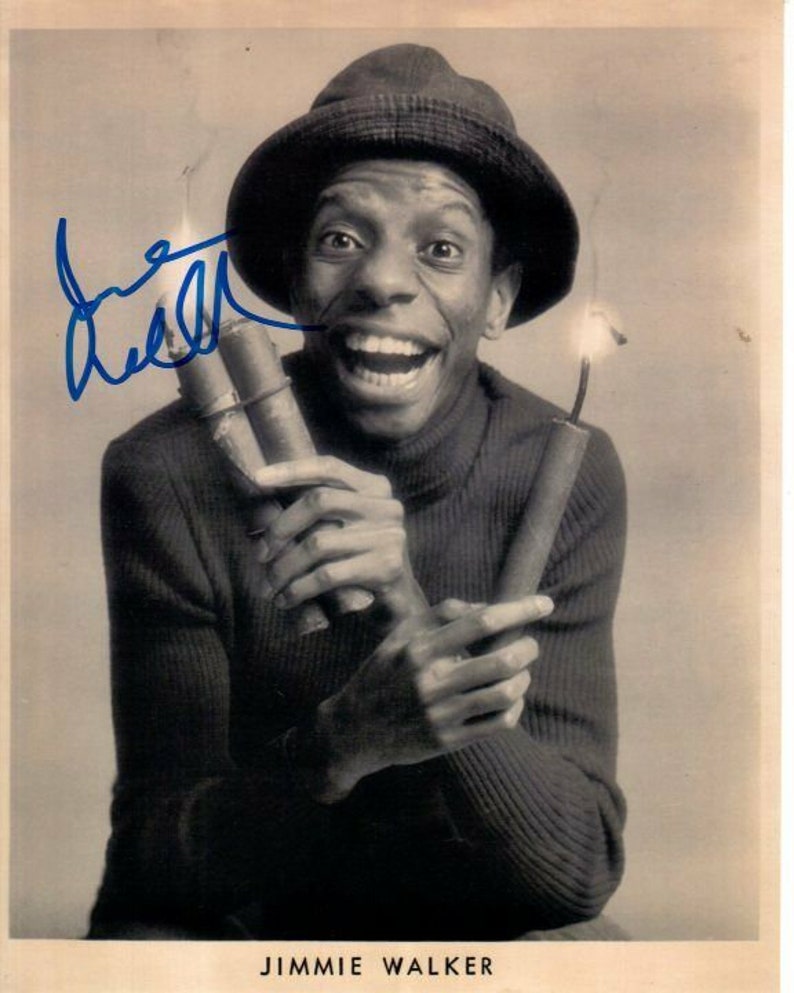 Jimmie j.j. walker signed autographed good times Photo Poster painting