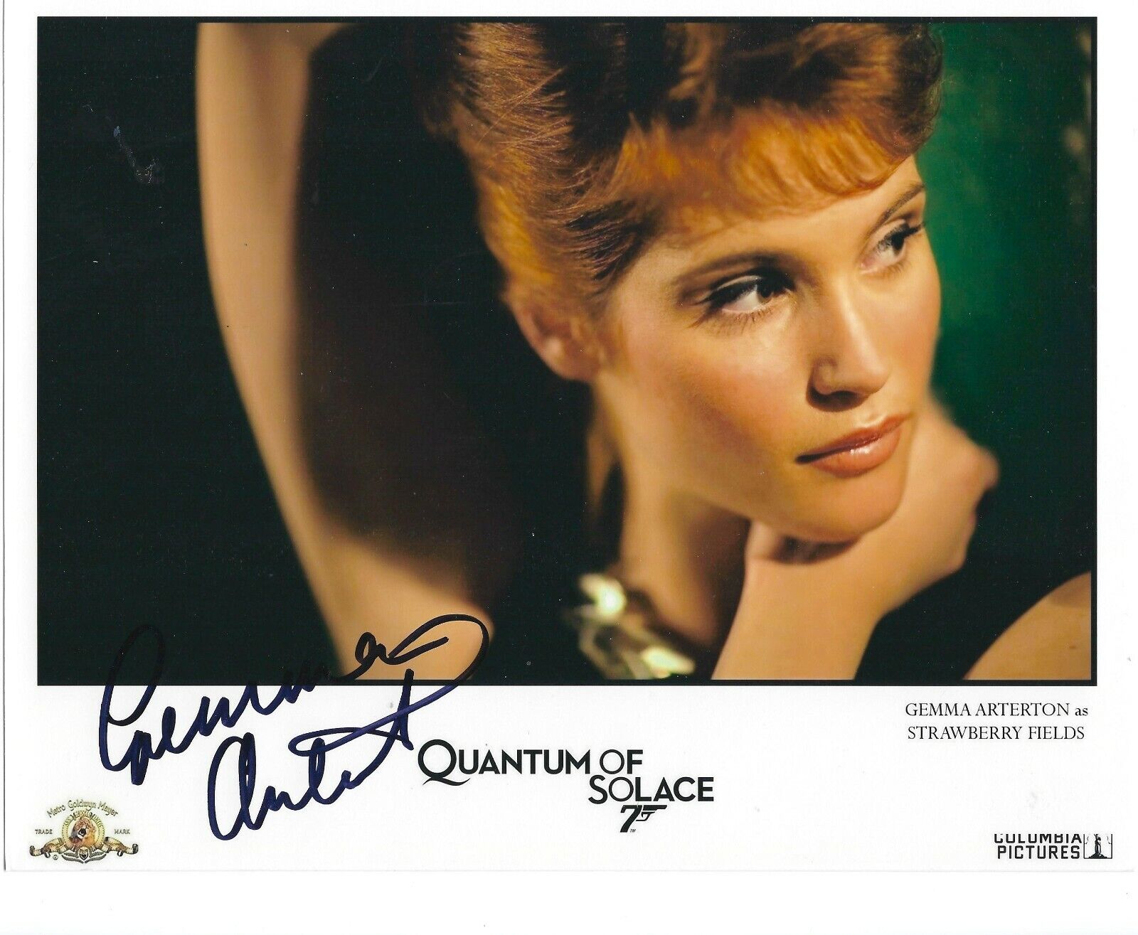 GEMMA ARTERTON SIGNED 007 JAMES BOND 8x10 Photo Poster painting 4 UACC & AFTAL RD AUTOGRAPH