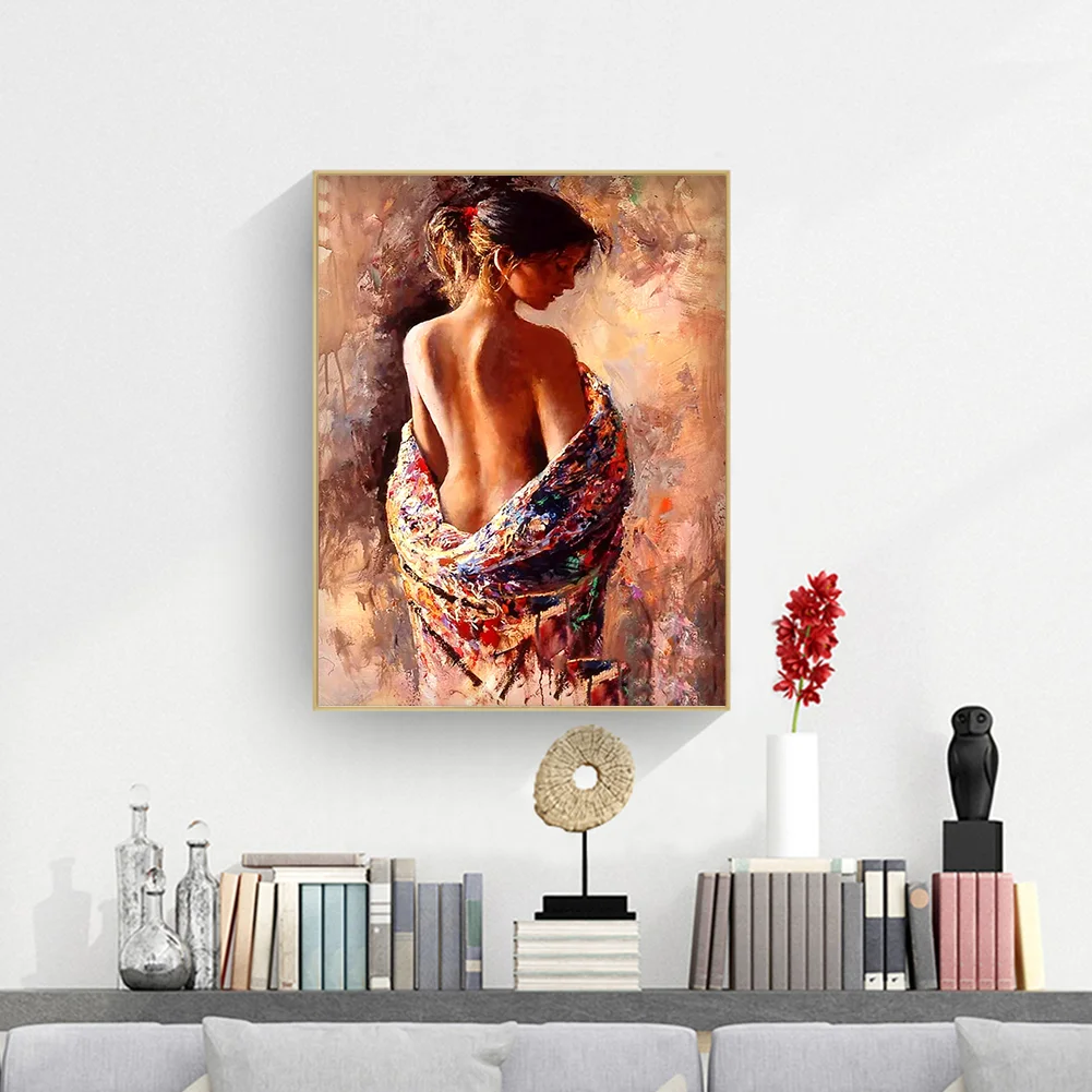 Diamond Painting - Full Round Drill - Charming Woman(30*40cm)