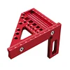 Woodworking Square Protractor Aluminum Alloy 3D Multi-Angle Measuring Ruler