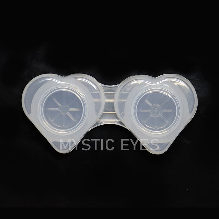 Heart Transparent Contact Lens Container