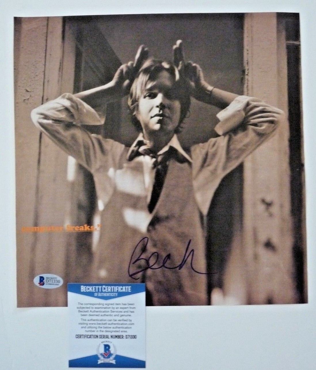 Beck Hanson VINTAGE Signed Autograph 9.5x10 Magazine Page Photo Poster painting BAS Certified F2