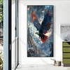 Diamond Painting-DIY Full Round Drill Flying Eagle(75*45 CM)