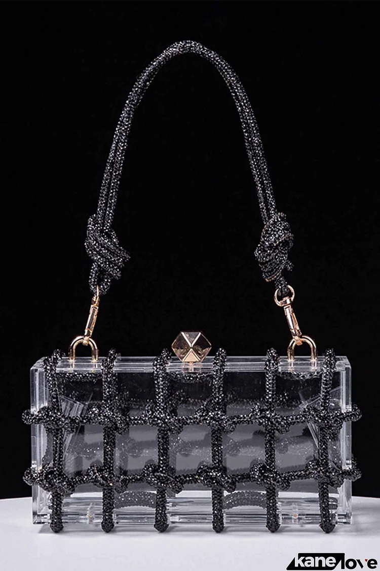 Rhinestone Clear Shoulder Bag