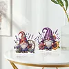 2pcs DIY Rustic Lavender Gnomes Diamond Painting Ornaments