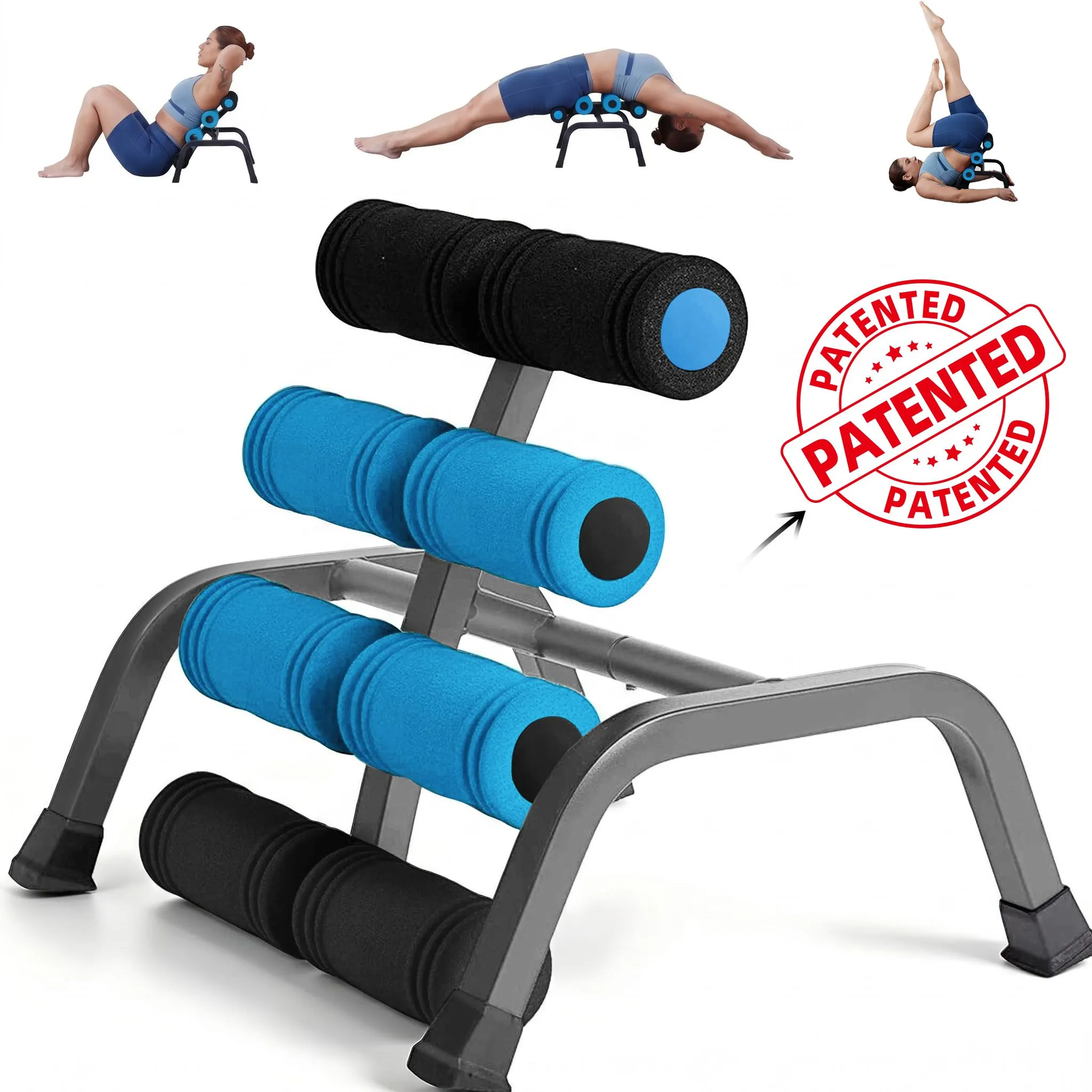 Magic BB Mini inversion Table,Glutes Trainer Machine, Waist & Back Exercise machine  for Lower Back, Strength Training Inversion Machine for RelaxationFoam Rollers Summervibes