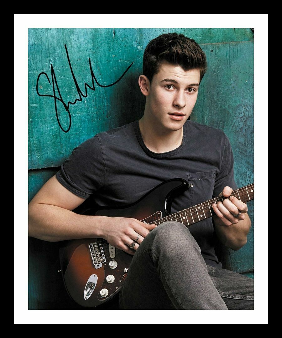 Shawn Mendes Autograph Signed & Framed Photo Poster painting 1