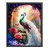 White Peacock Full Stamped Cross Stitch Kit 11CT 3-Strand 50x65cm Animal Series
