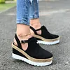 New Bag Headplate Wedge Heel Women's Sandals Flats