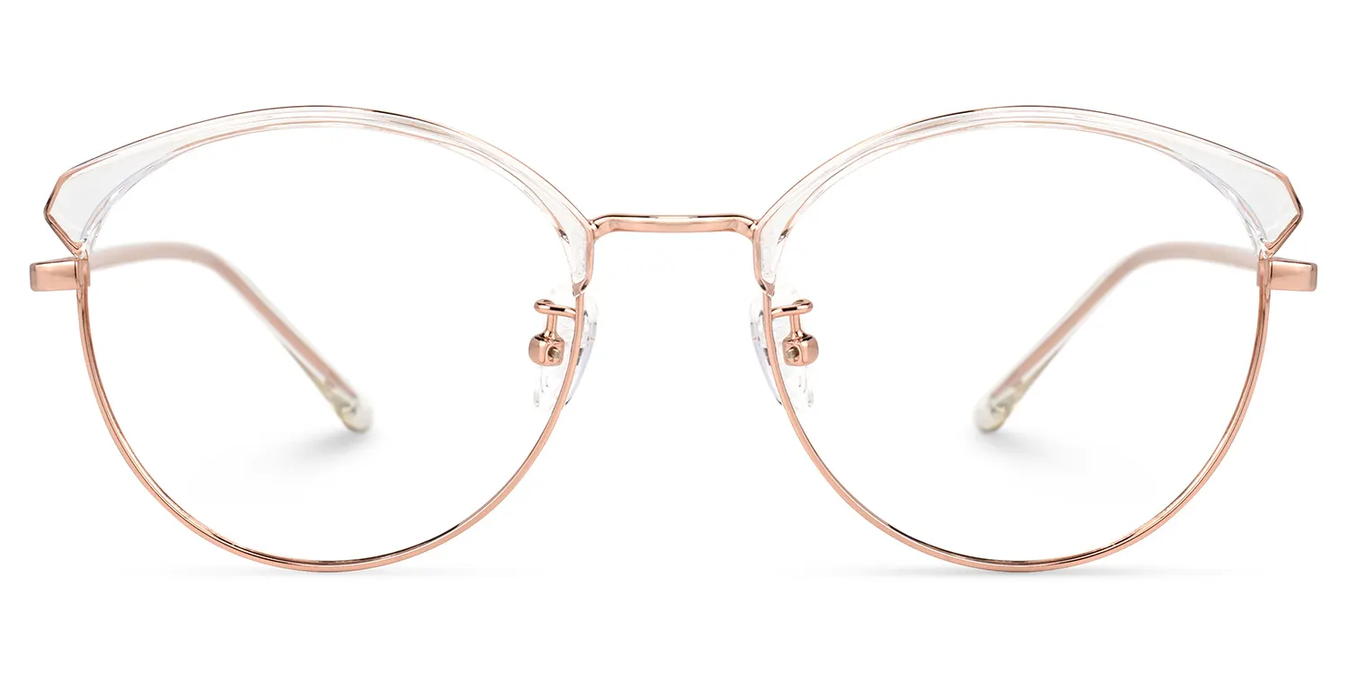 Brandi WeiÃŸ-Gold Rund Brille WeiÃŸ-Gold
