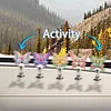 5PCS 2D Flat Animal Acrylic DIY Diamond Painting Shake Ornaments (Butterfly)