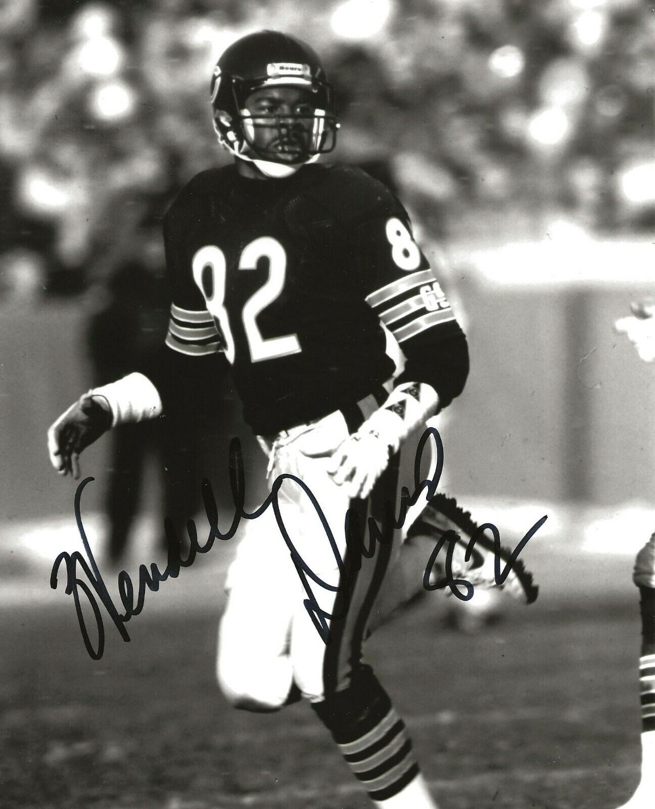 Wendell Davis signed Chicago Bears 8x10 Photo Poster painting autographed