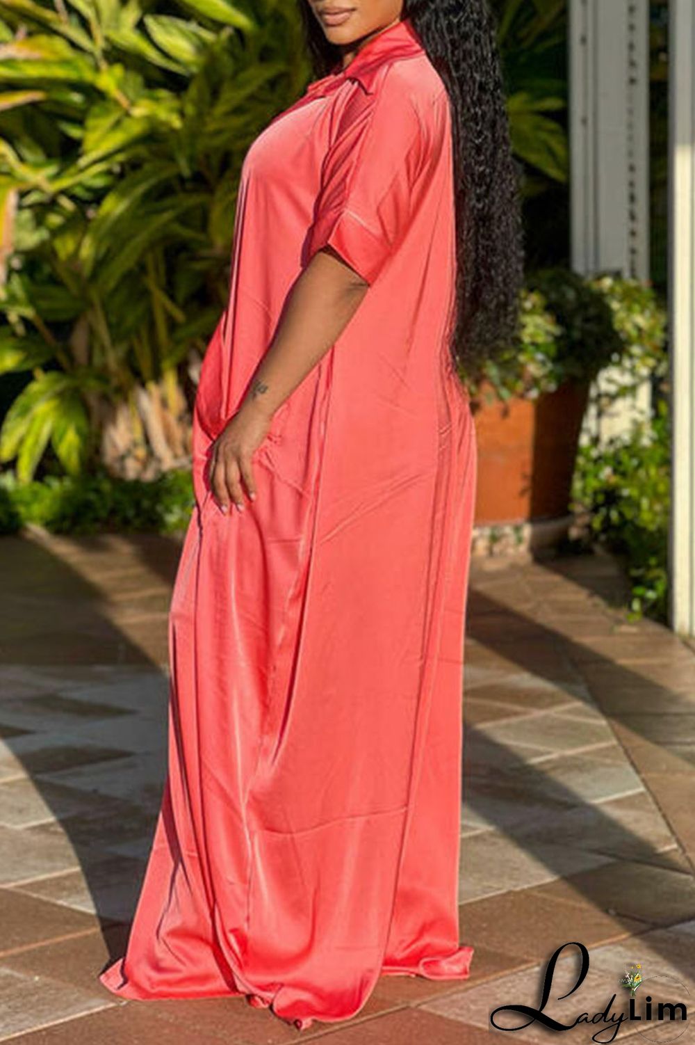 Black Casual Solid Patchwork Turndown Collar Loose Jumpsuits