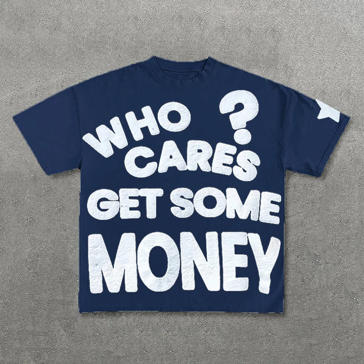 Chasing Money Graphic Print Cotton T-Shirt