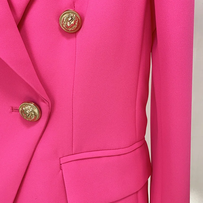 Nigikala Nigikala 2025 Star Fashion Metal Lion Head Buckle Double Buckle Blazer Phosphor