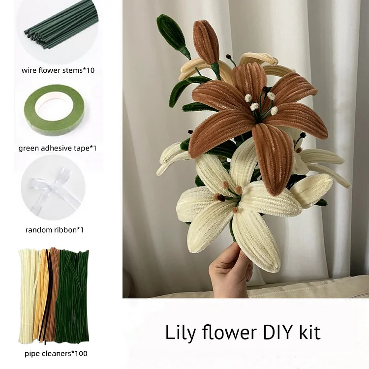 DIY Pipe Cleaners Kit - Lily Flower veirousa