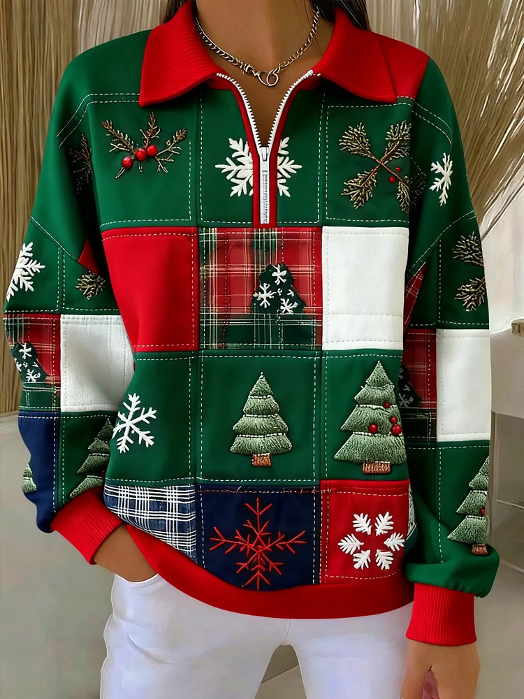 Women's Faith Christmas Printed Casual Sweatshirt 