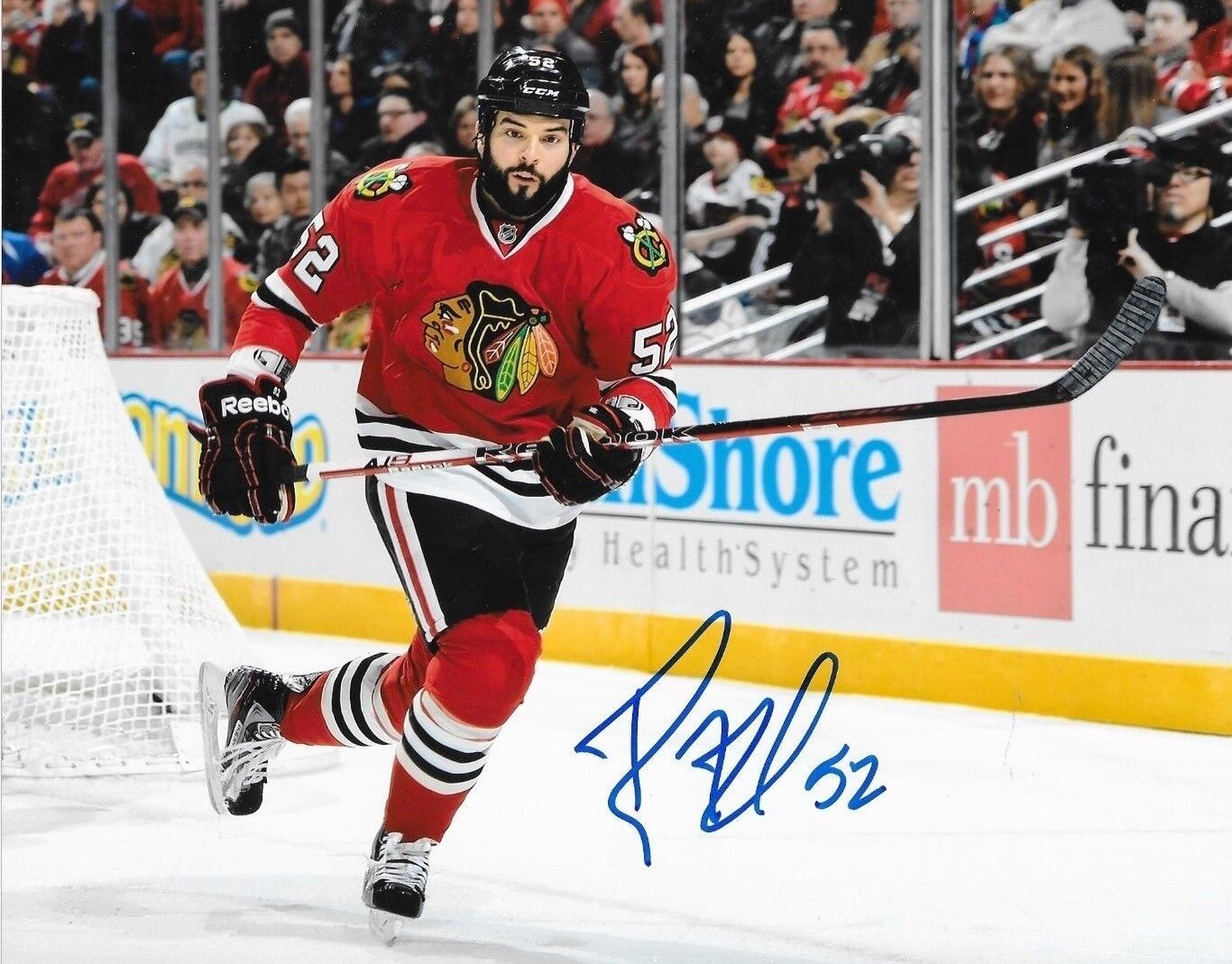 Brandon Bollig signed Chicago Blackhawks 8x10 Photo Poster painting autographed Hawks 2