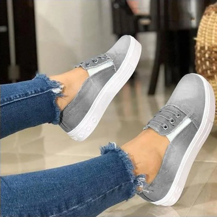 Ladies Denim Casual Canvas Shoes  Stunahome.com