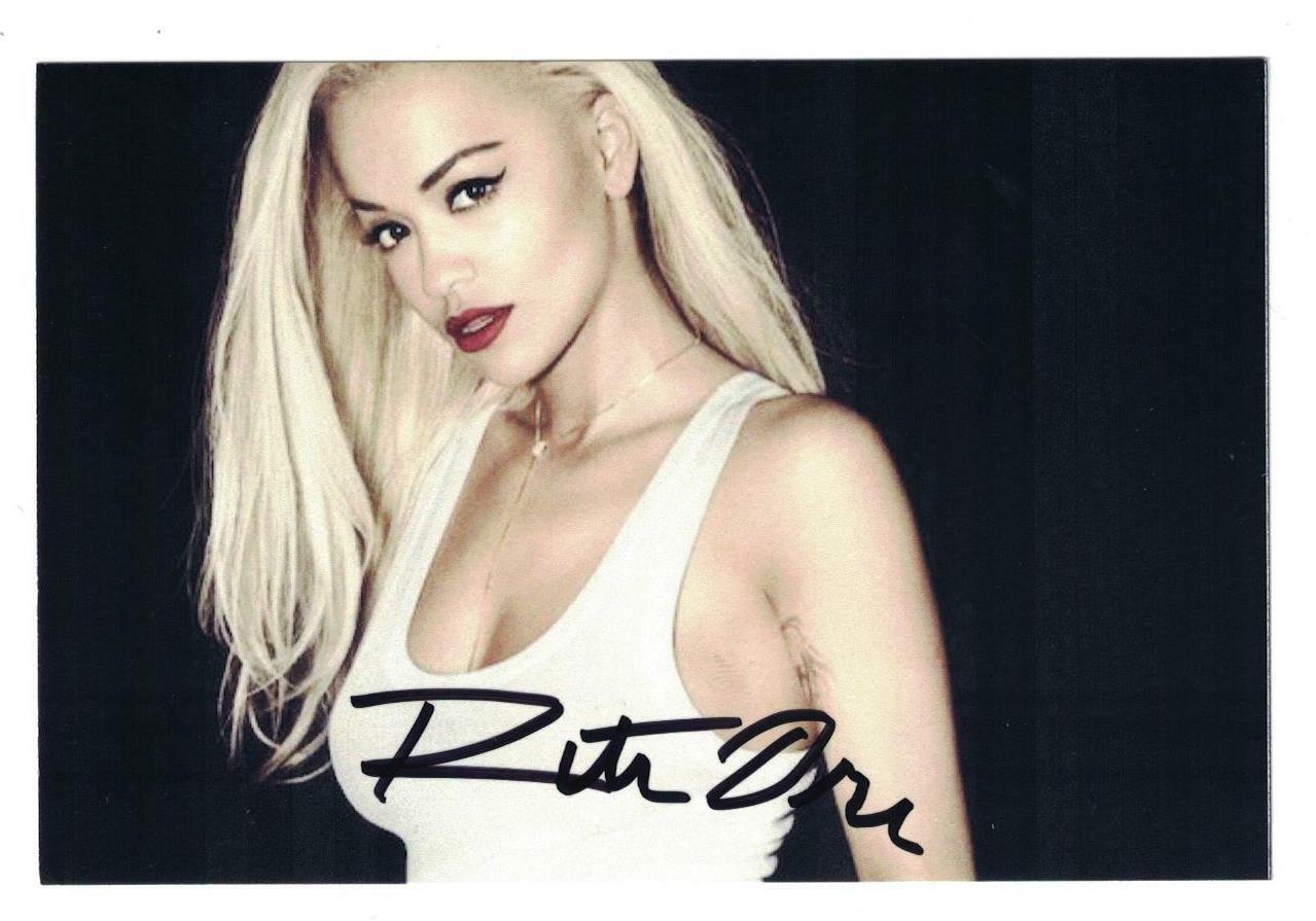 Rita Ora Signed Autographed 4x6 Photo Poster painting British Singer Actress Sexy A