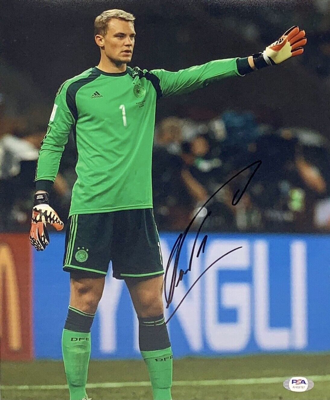 Manuel Neuer Signed 11x14 Photo Poster painting PSA AH69787 Soccer