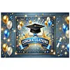 Congrats Photography Background Cloth Wear Resist Bachelor Hat Backdrop Banner