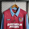 1995-1997 Retro Long sleeve West Ham United Home Football Shirt 1:1 Thai Quality