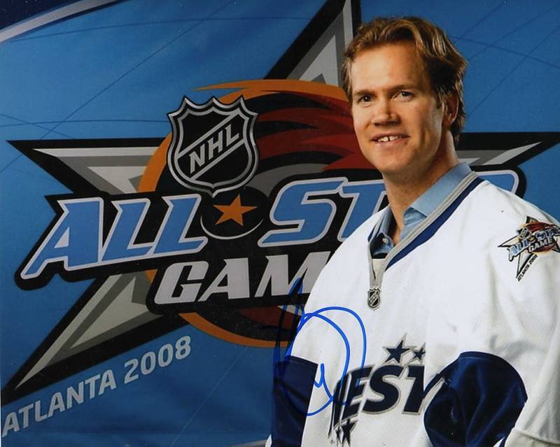 CHRIS PRONGER FLYERS DUCKS SIGNED 8X10 PICTURE