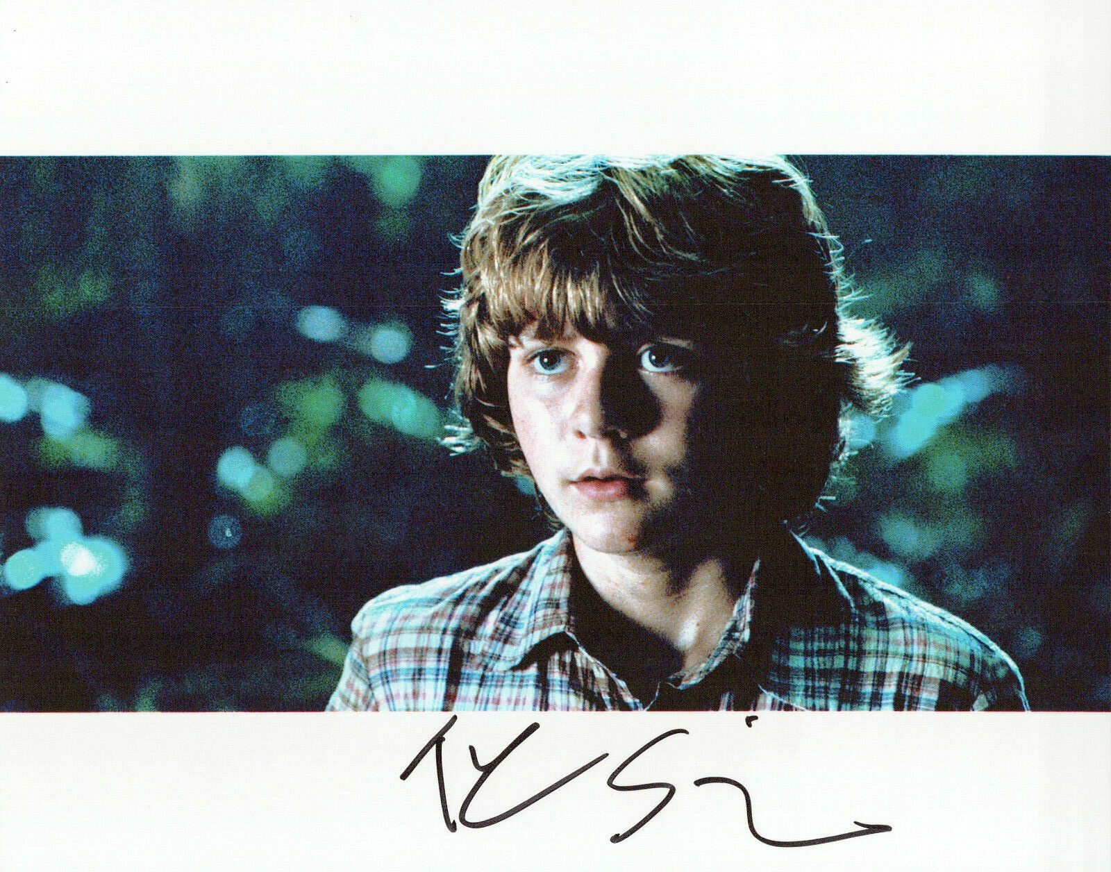 Ty Simpkins Jurassic World autographed Photo Poster painting signed 8x10 #2 Gray