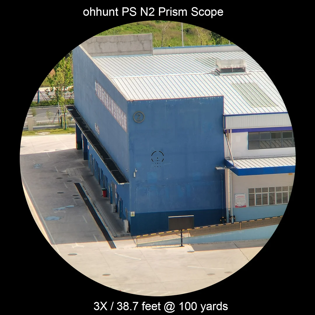 ohhunt® Tactical Sight Glass Etched Reticle Red Illuminated 3x18 Prism Scope