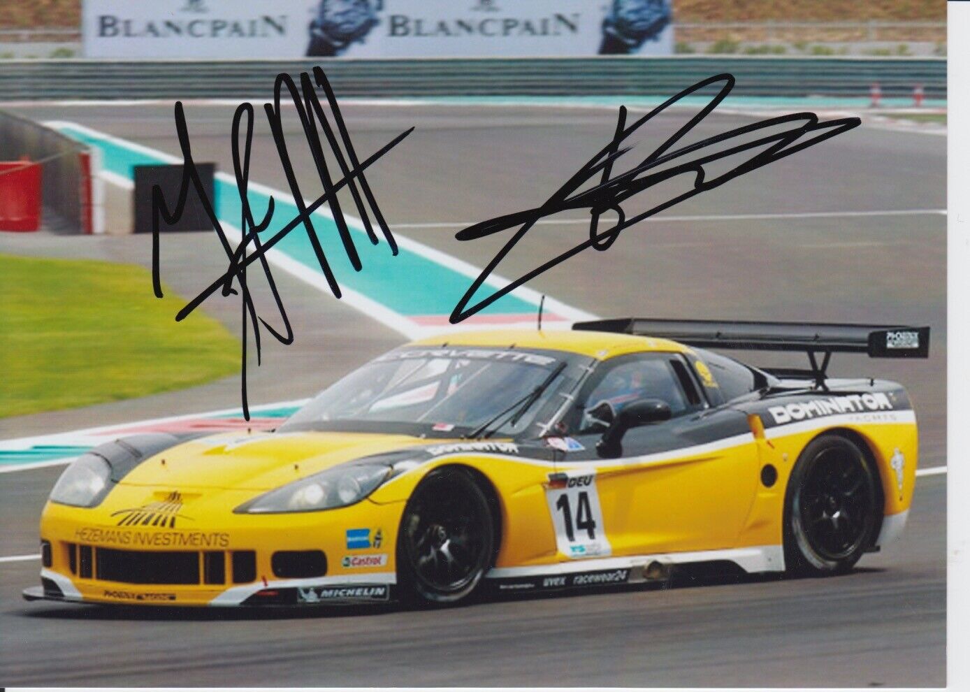 Anthony Kumpen and Mike Hezemans Hand Signed 7x5 Photo Poster painting - FIA GT Championship 1.