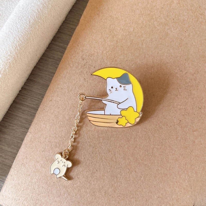 Cartoon Style Cute Pin Animal Zinc Alloy Plating Unisex Brooches