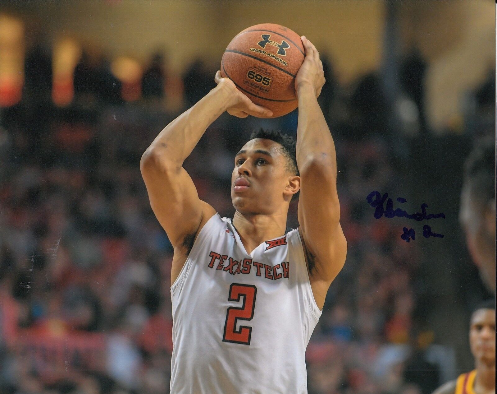 ZHAIRE SMITH signed (TEXAS TECH RED RAIDERS) Basketball 8X10 *PROOF* W/COA #3