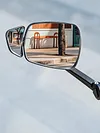 for 15-22mm Handlebars ABS Rearview Mirror EBike & Commuter for Road Safety