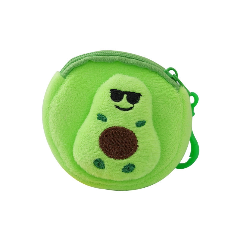 Avocado Shape Coin Purse New Arrival Fruit Schoolbag Lipstick Pack Cable Package Coin Pocket