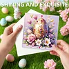 6PCS Diamond Painting Easter Egg Greeting Card Kit for Birthdays Thanksgiving & Special Occasion
