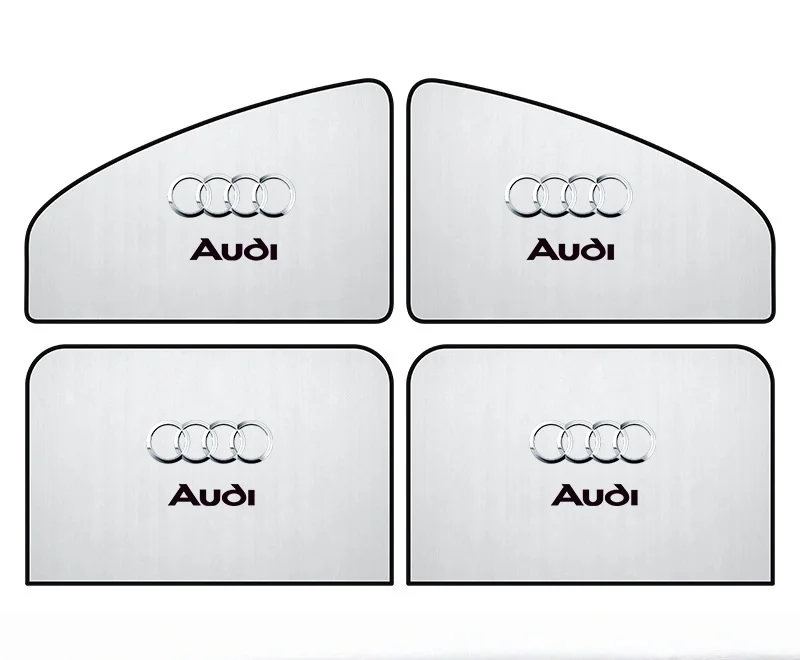 Car magnetic sunshade curtain for sun protection, heat insulation, and UV protection side window shading