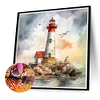 Diamond Painting-DIY Full Round Drill Lighthouse(40*40CM)