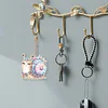 5Pcs DIY Snail Double Sided Special Shaped Diamond Painting Keychains